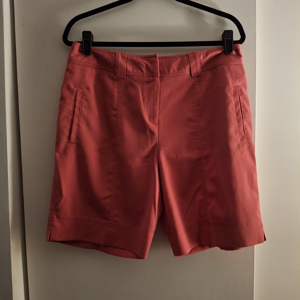 Bette & Court Women's Orange Bermuda Shorts, Dress Style